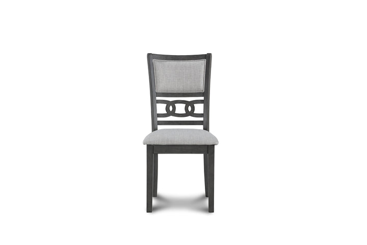 Gia 3 Pc 42" Drop Leaf Dining Table &amp; 2 Chairs-Gray