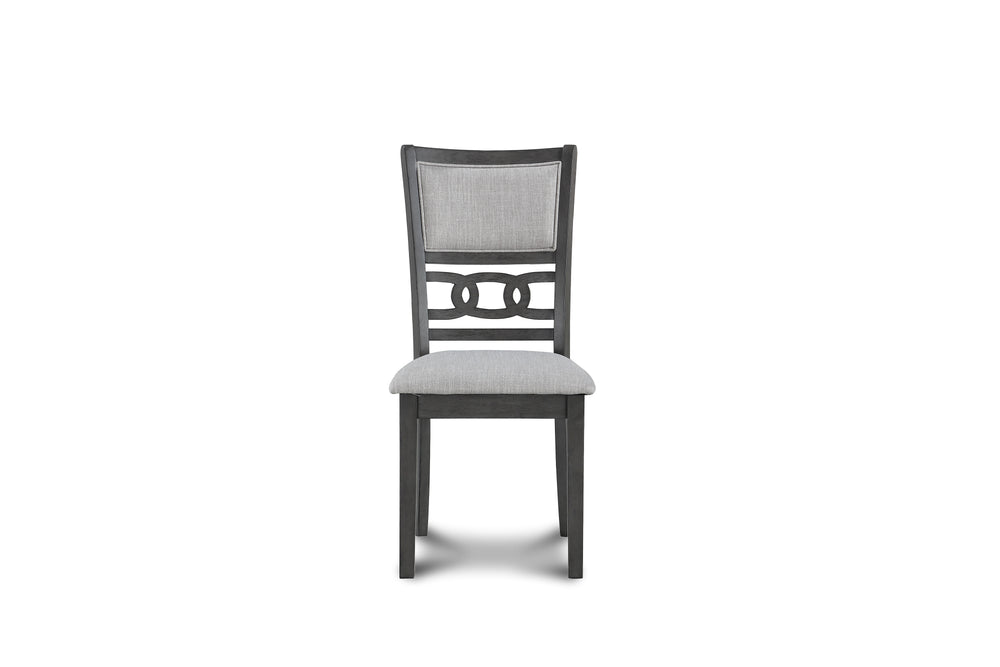 Gia 3 Pc 42" Drop Leaf Dining Table & 2 Chairs-Gray