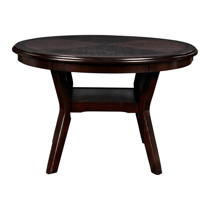 Gia 5 Pc 47" Round Dining Table &amp; 4 Chairs-Ebony
