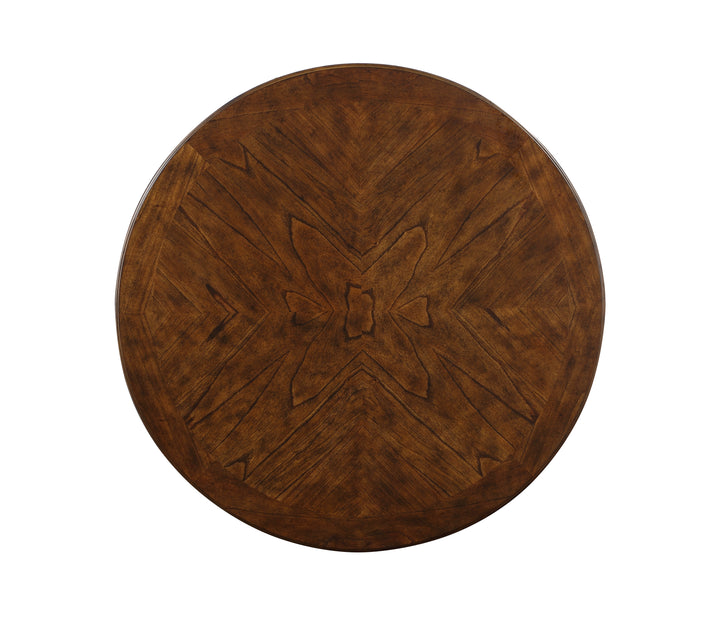 Gia 5 Pc 42" Round Counter Dining Table &amp; 4 Chairs-Brown