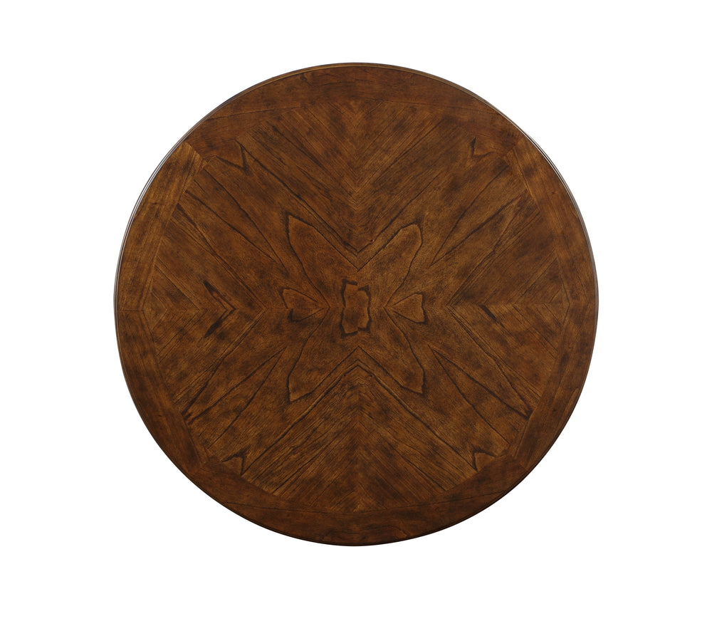 Gia 5 Pc 42" Round Counter Dining Table & 4 Chairs-Brown
