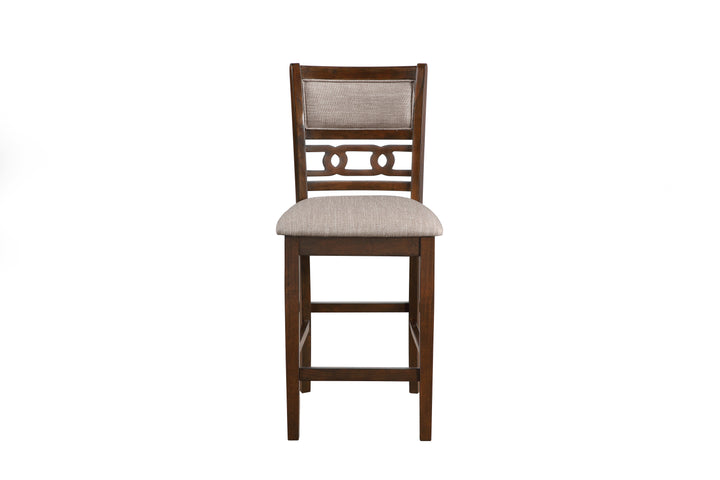 Gia 5 Pc 42" Square Counter Table &amp; 4 Chairs-Cherry