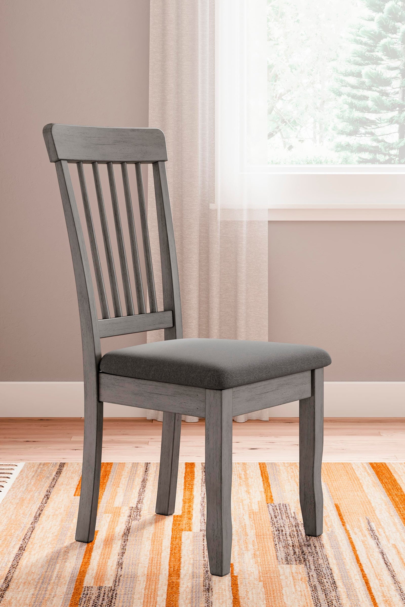 Shullden Dining Chair - Dark Gray (2)