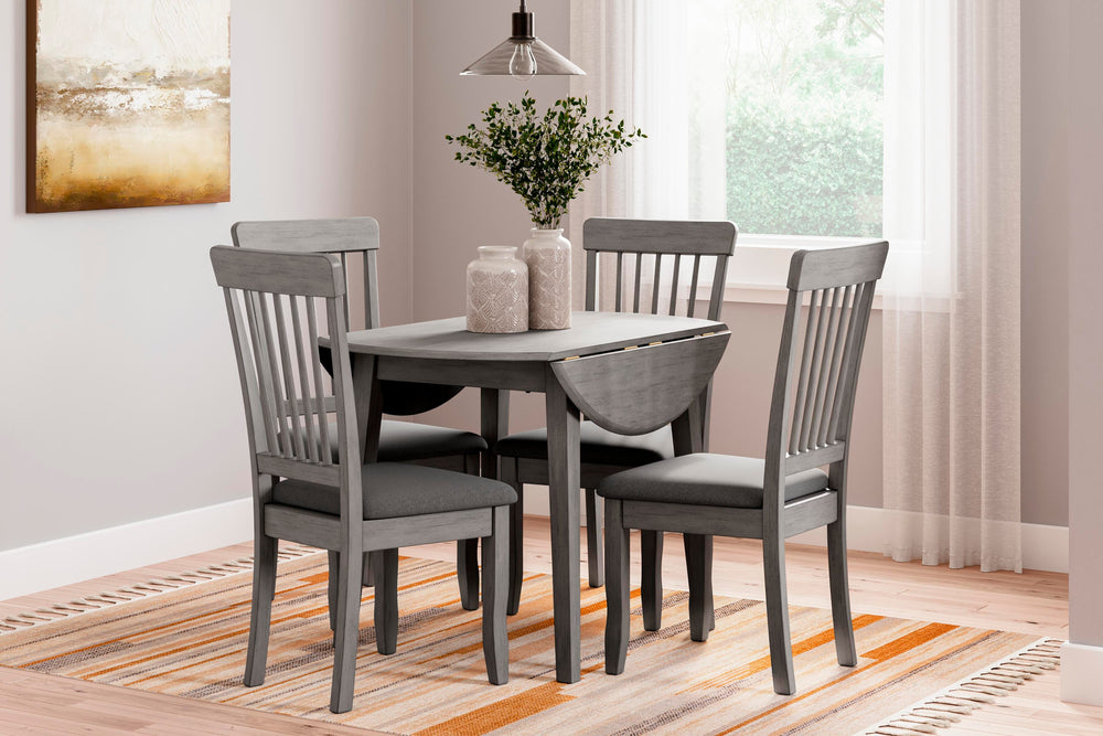 Shullden Dining Table and 4 Chairs - Gray (17)