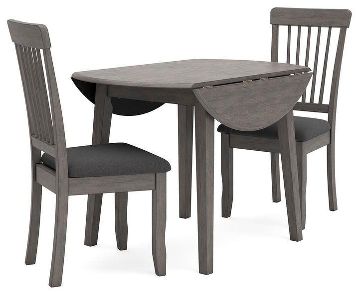 Shullden Dining Table and 2 Chairs - Gray (1)
