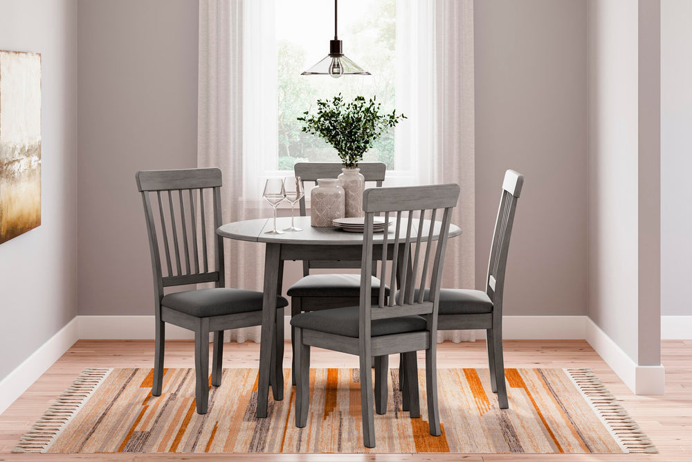 Shullden Dining Chair - Dark Gray (9)