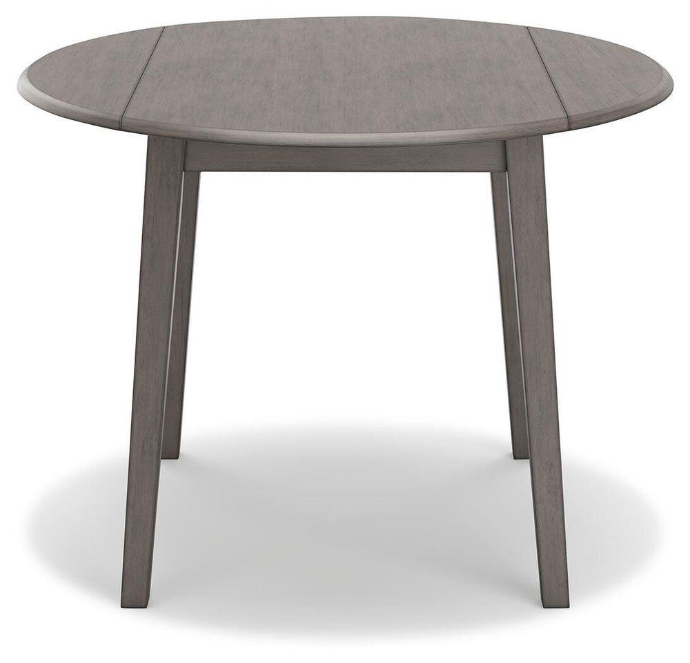 Shullden Drop Leaf Dining Table - Dark Gray (3)
