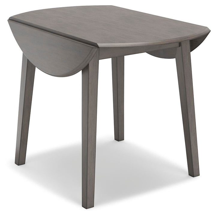 Shullden Drop Leaf Dining Table - Dark Gray (4)