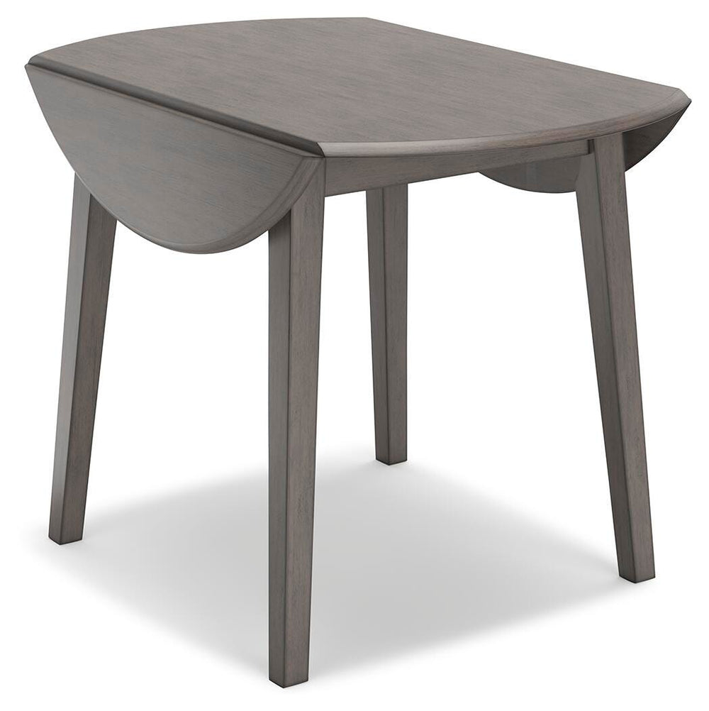 Shullden Drop Leaf Dining Table - Dark Gray (4)