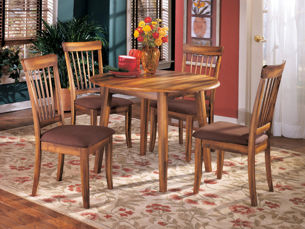 Berringer Dining Table and 4 Chairs - Rustic Brown (1)