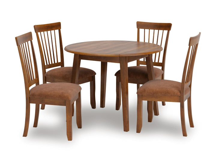 Berringer Dining Table and 4 Chairs - Rustic Brown (2)