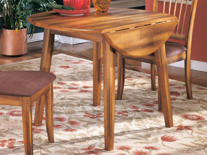 Berringer Dining Drop Leaf Table - Dark Brown (2)