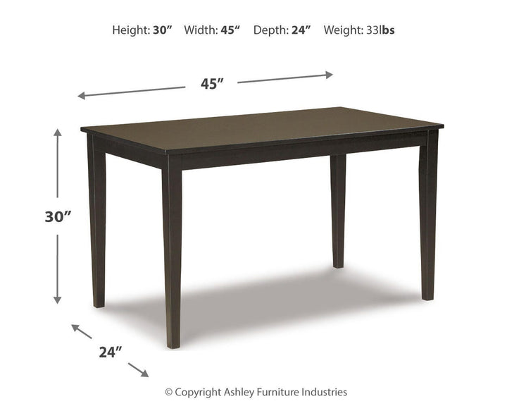 Kimonte Dining Table - Dark Brown (12)