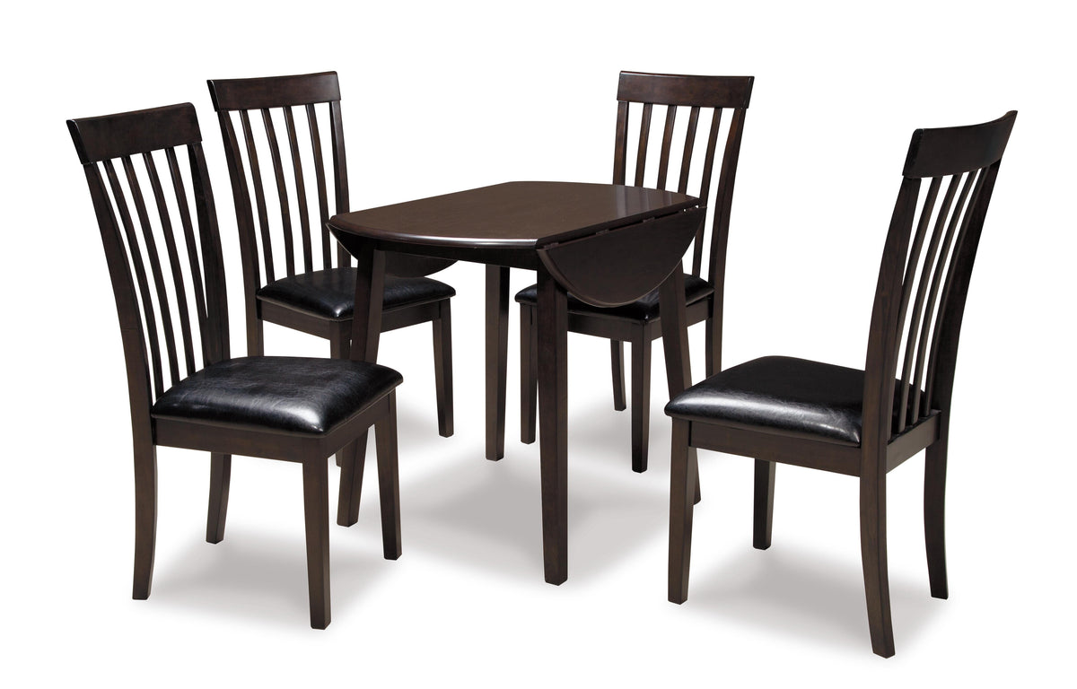 Hammis Dining Table and 4 Chairs - Dark Brown (1)