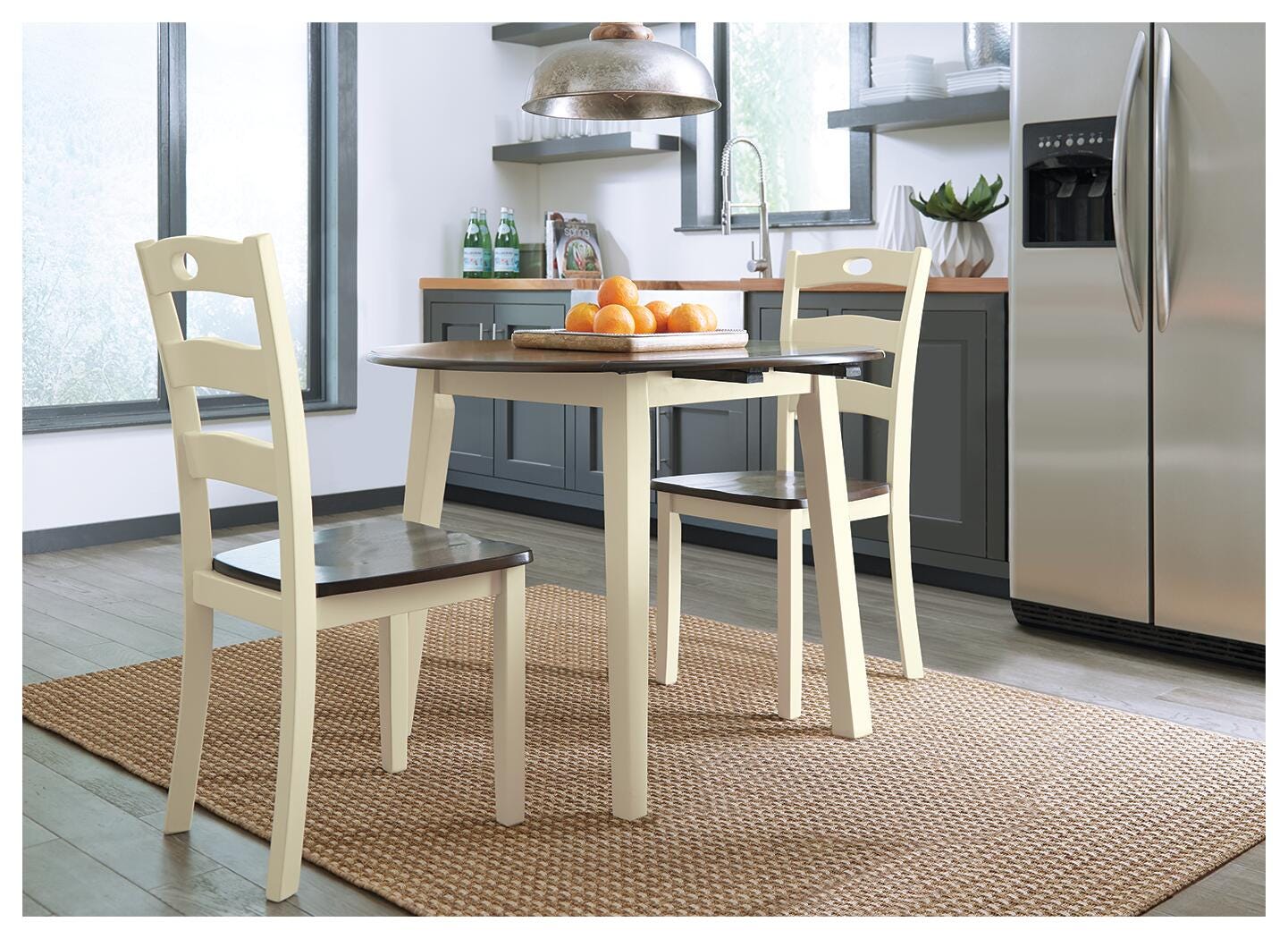 Woodanville Dining Drop Leaf Table - Light Brown (1)