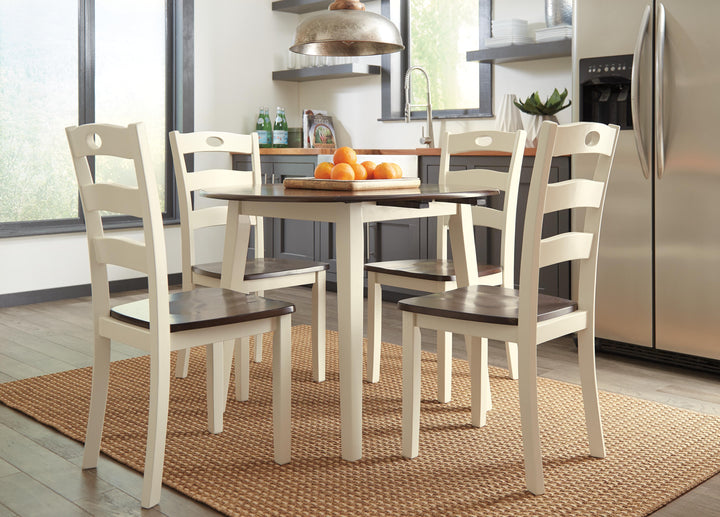 Woodanville Dining Chair (Set of 2) - Cream/Brown (5)