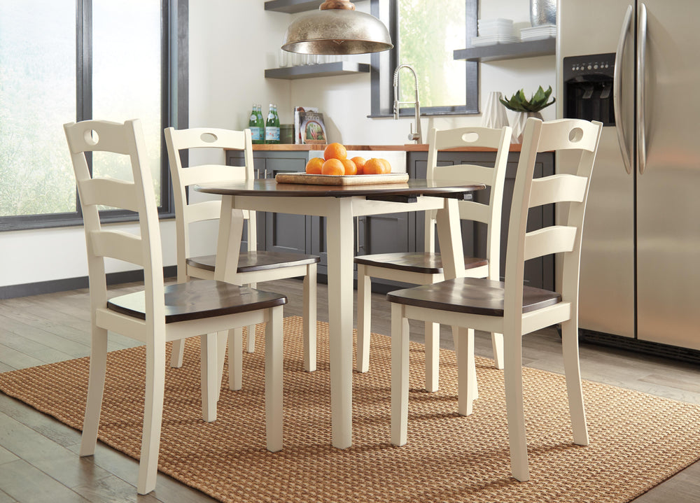 Woodanville Dining Chair (Set of 2) - Cream/Brown (5)