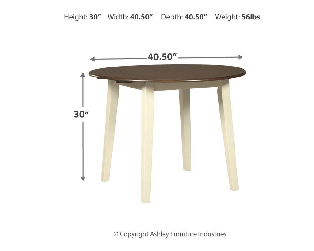 Woodanville Dining Drop Leaf Table - Light Brown (3)