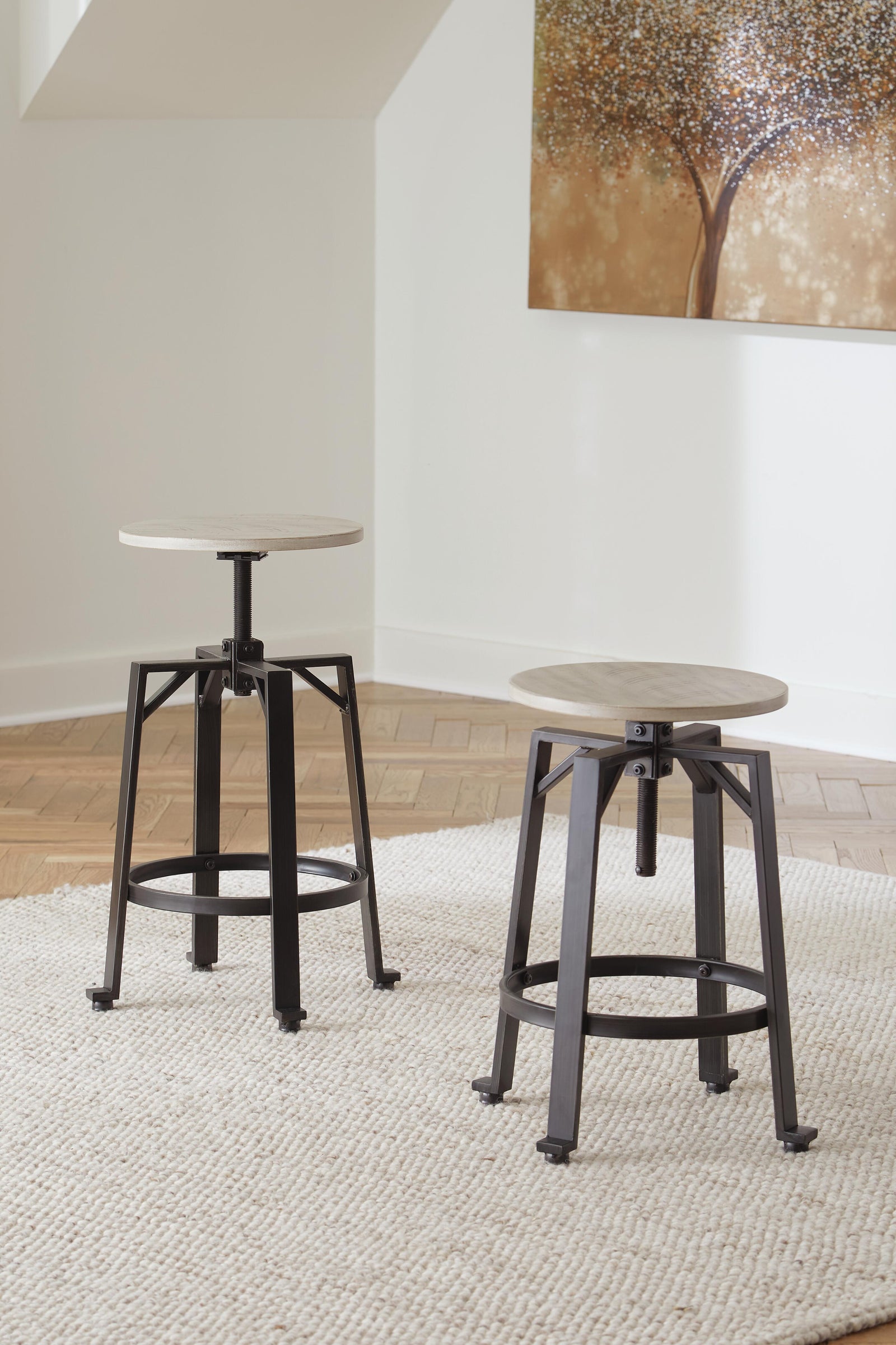 Karisslyn Counter Height Stool - Beige (2)