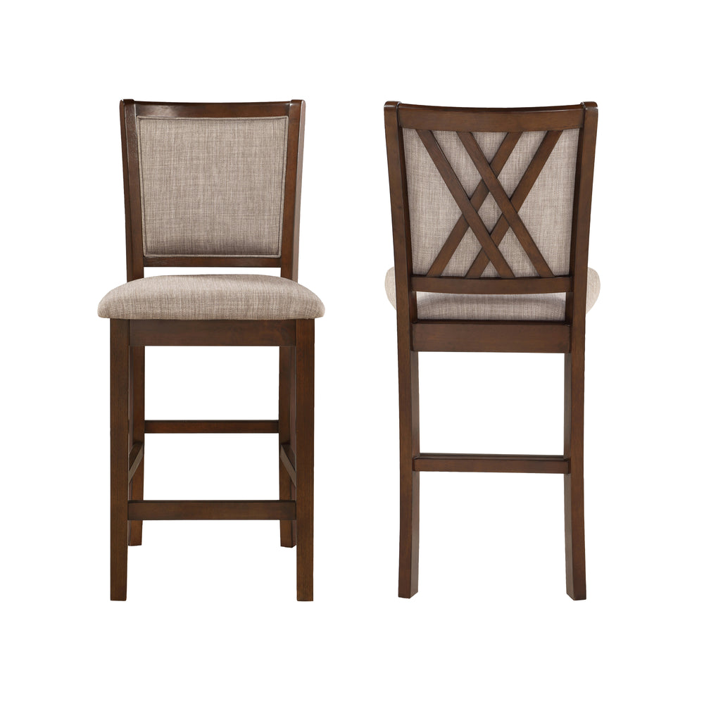 Amy Counter Chair (2/ctn)-Cherry