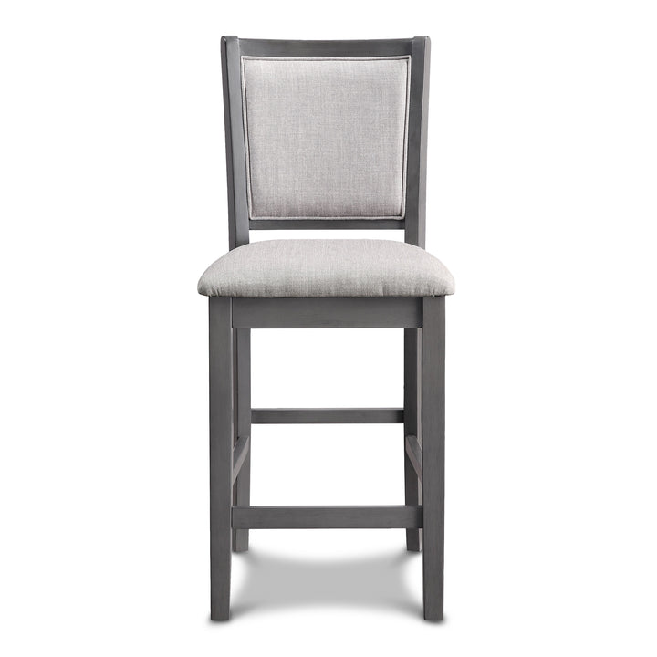 Amy Counter Chair (2/ctn)-Gray