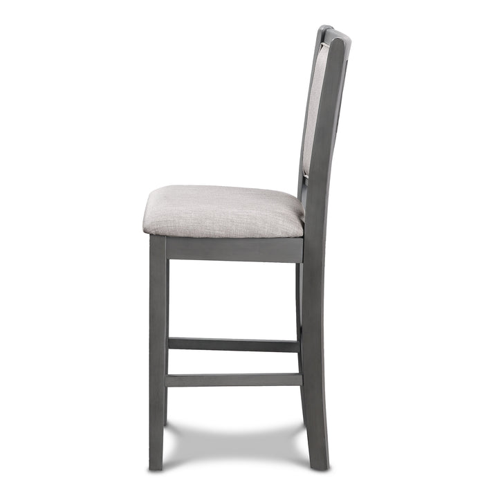 Amy Counter Chair (2/ctn)-Gray