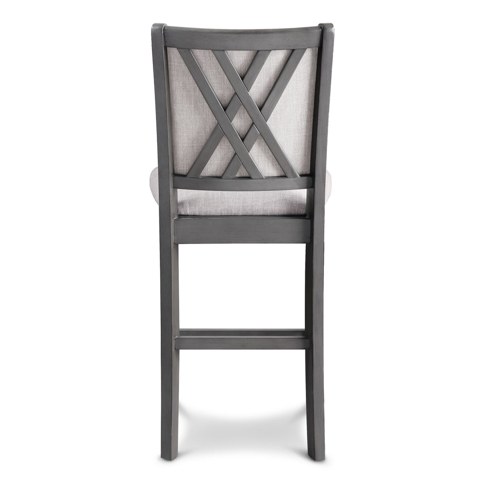 Amy Counter Chair (2/ctn)-Gray