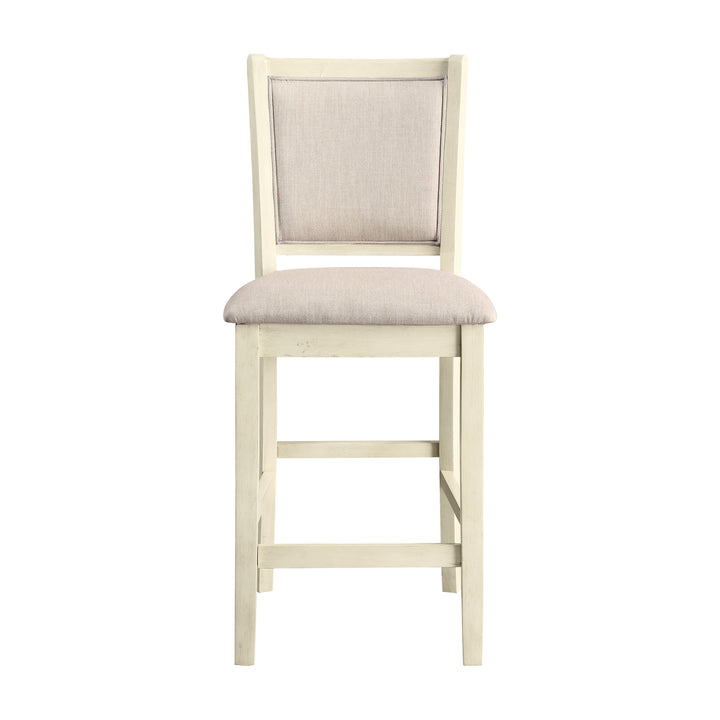 Amy 5 Pc 42" Round Counter Table Set-Bisque