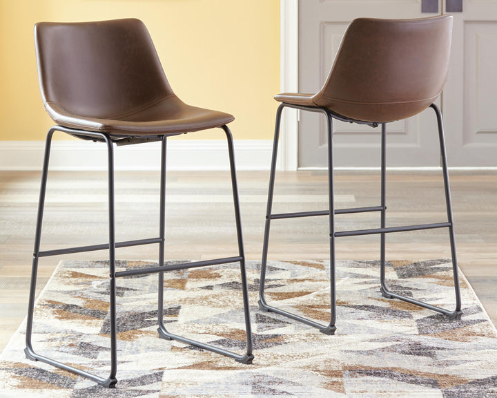 Centiar Pub Height Bar Stool - Dark Brown (2)