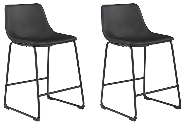 Centiar Counter Height Bar Stool - Black (3)
