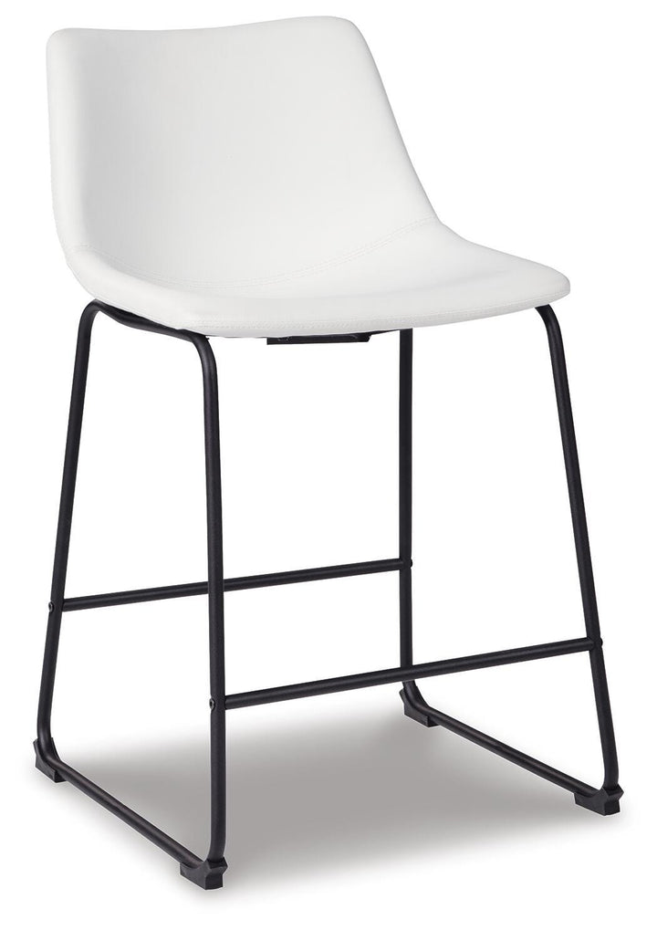 Centiar Counter Height Bar Stool (Set of 2) - White (3)