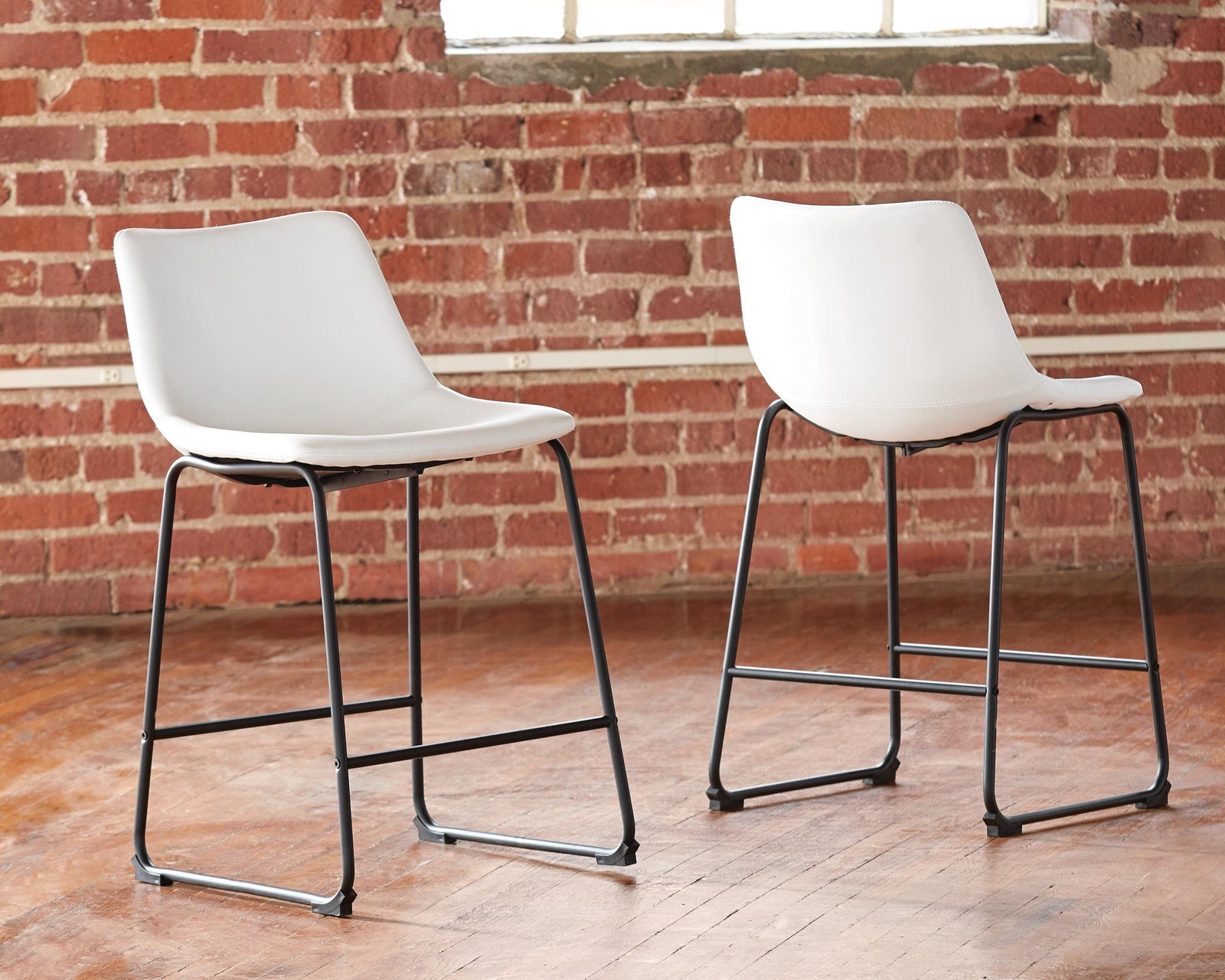 Centiar Counter Height Bar Stool - White (2)