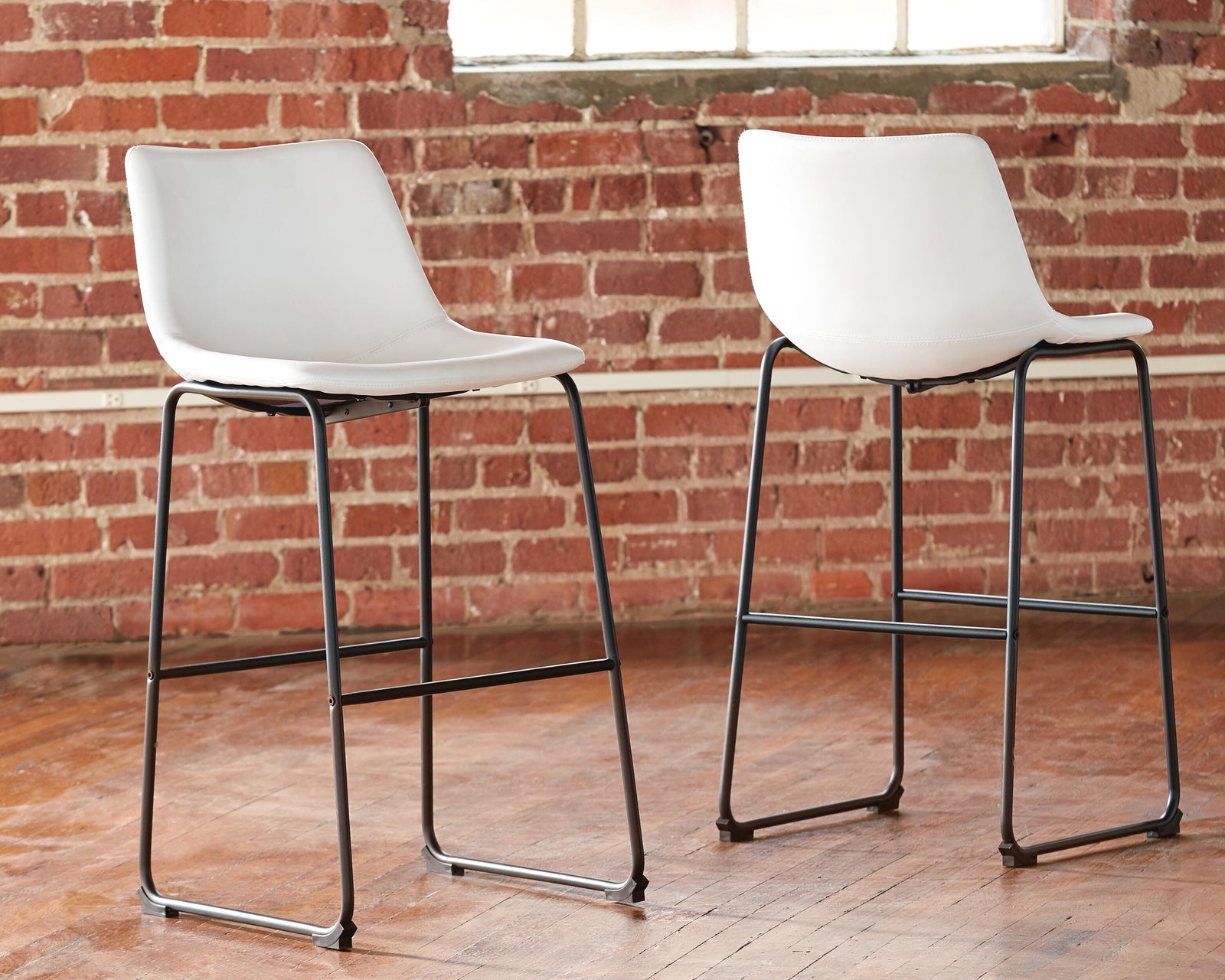 Centiar Pub Height Bar Stool - White (2)