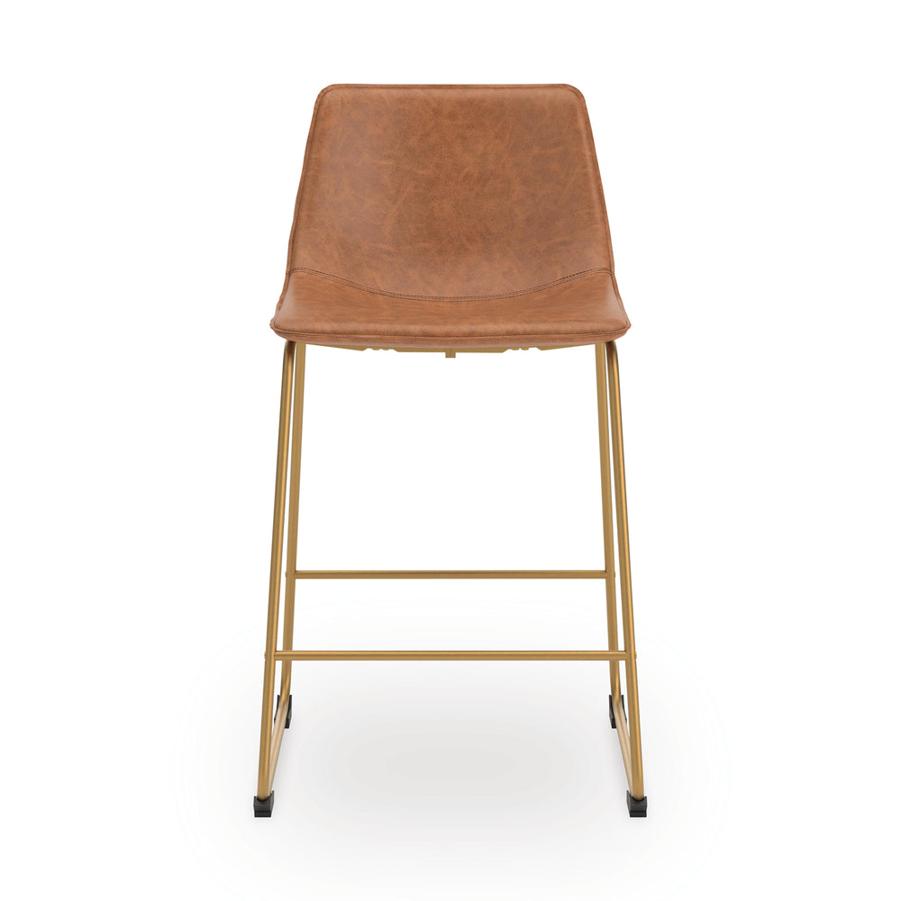 Ciabori Counter Height Barstool - Light Brown (2)