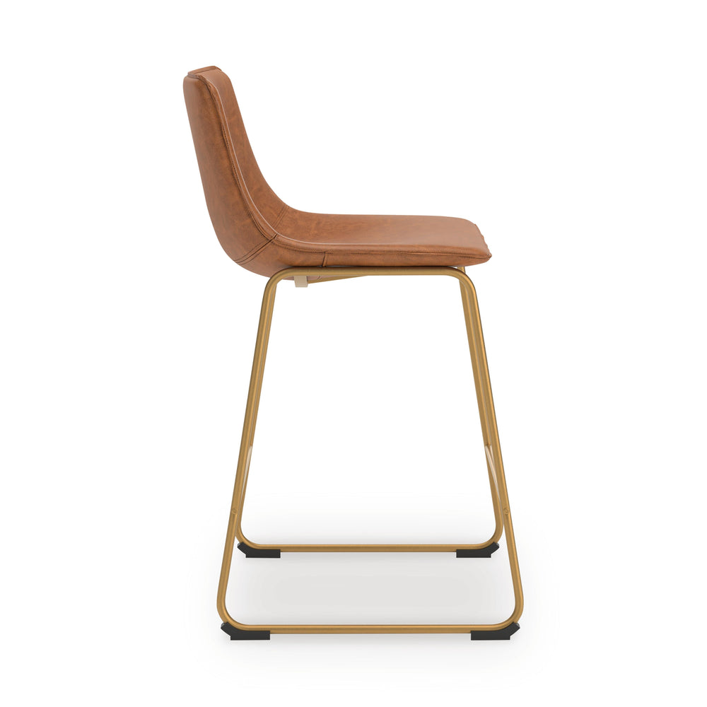 Ciabori Counter Height Barstool - Light Brown (4)