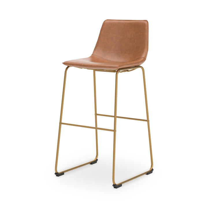Ciabori Bar Height Bar Stool - Light Brown (7)