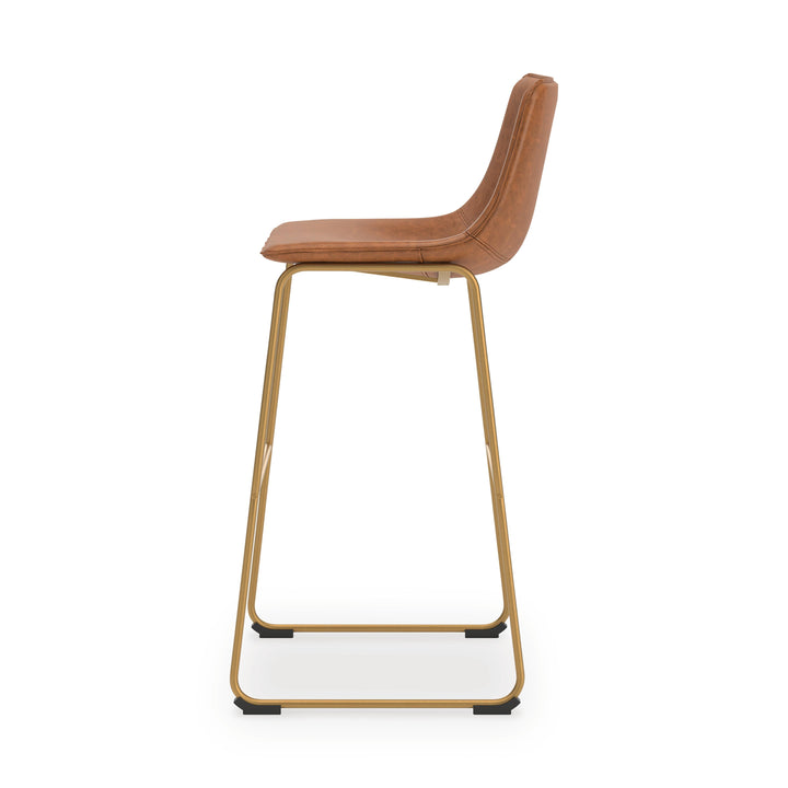 Ciabori Bar Height Bar Stool - Light Brown (6)