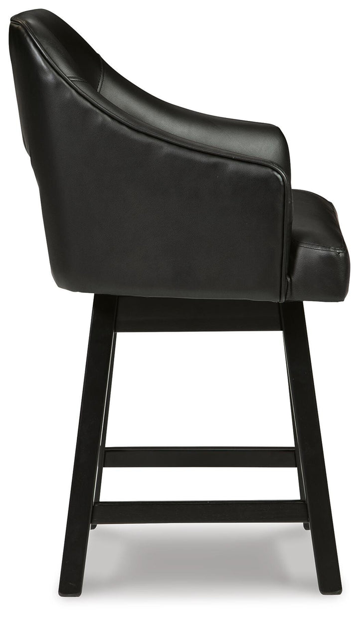 Tallenger Counter Height Bar Stool - Black (6)