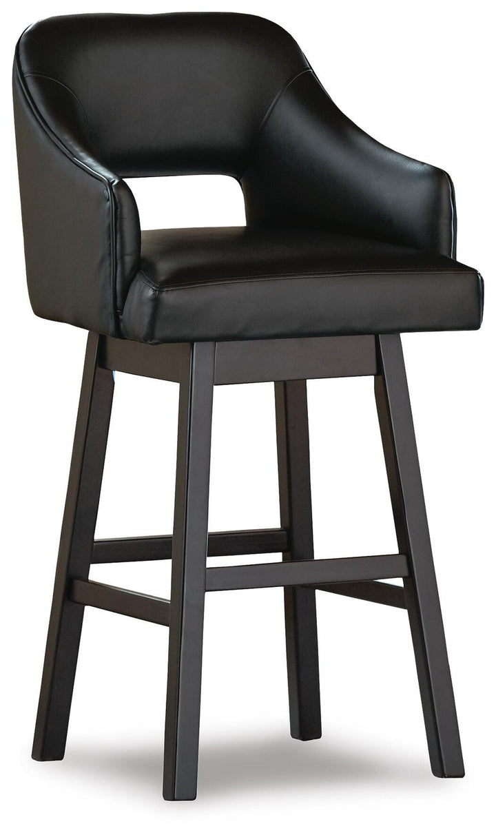 Tallenger Bar Height Bar Stool - Black (3)