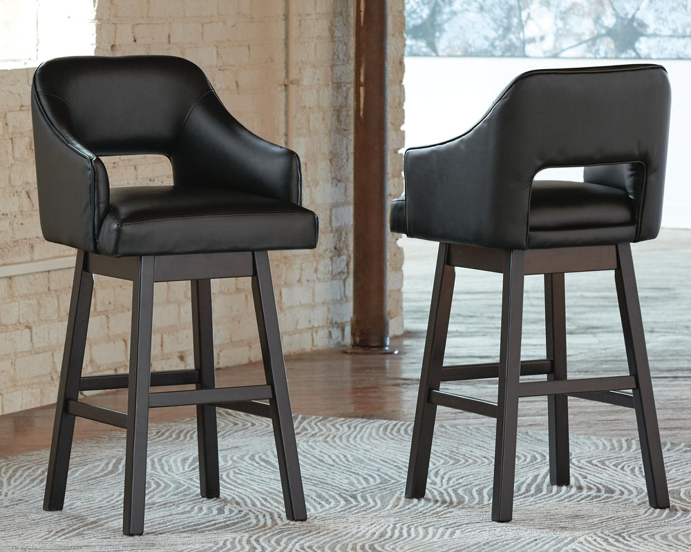 Tallenger Bar Height Bar Stool - Black (2)