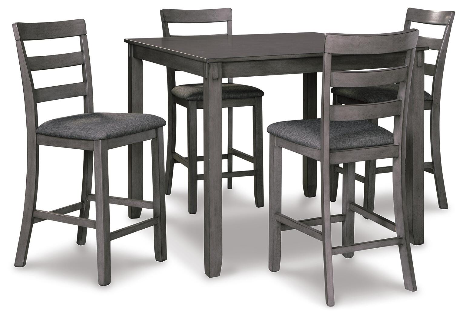Bridson Counter Height Dining Table and Bar Stools (Set of 5) - Gray (1)