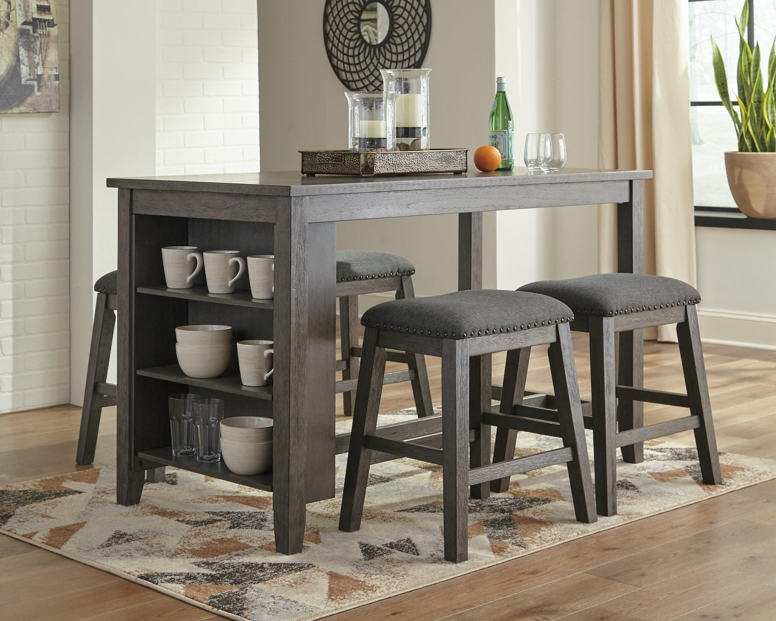 Caitbrook Counter Height Dining Table - Gray (2)