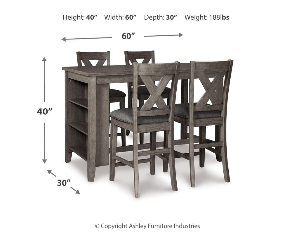 Caitbrook Counter Height Dining Table and 4 Barstools - Gray (7)