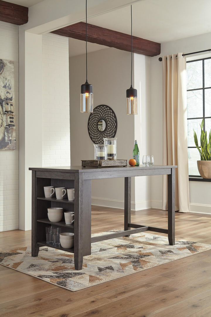 Caitbrook Counter Height Dining Table and 4 Barstools - Gray (3)