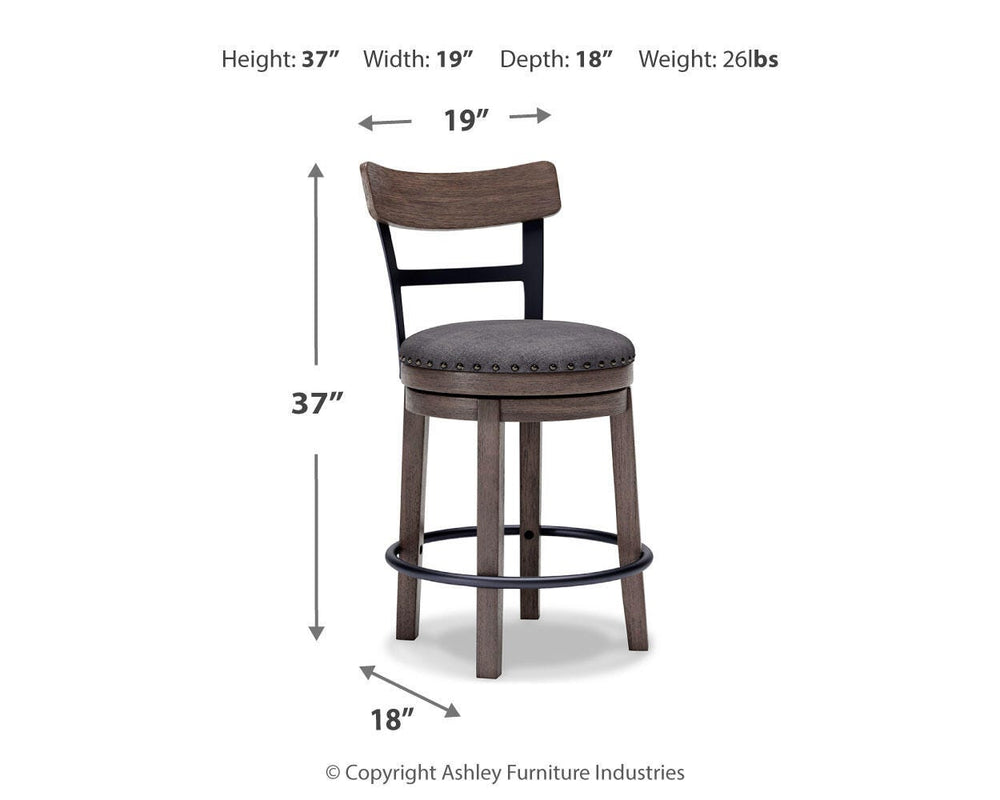 Caitbrook Counter Height Bar Stool - Gray (4)