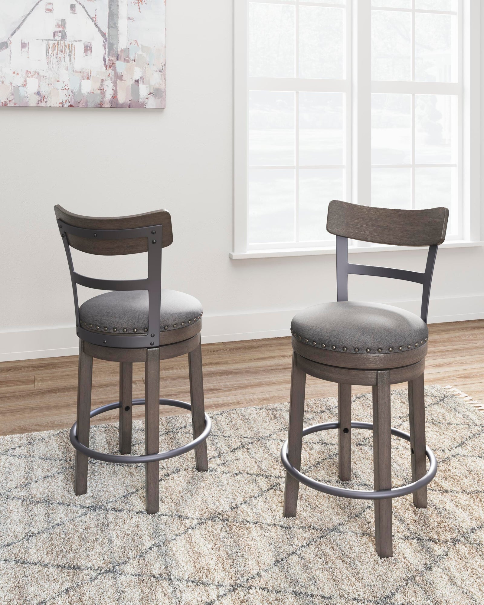 Caitbrook Counter Height Bar Stool - Gray (10)