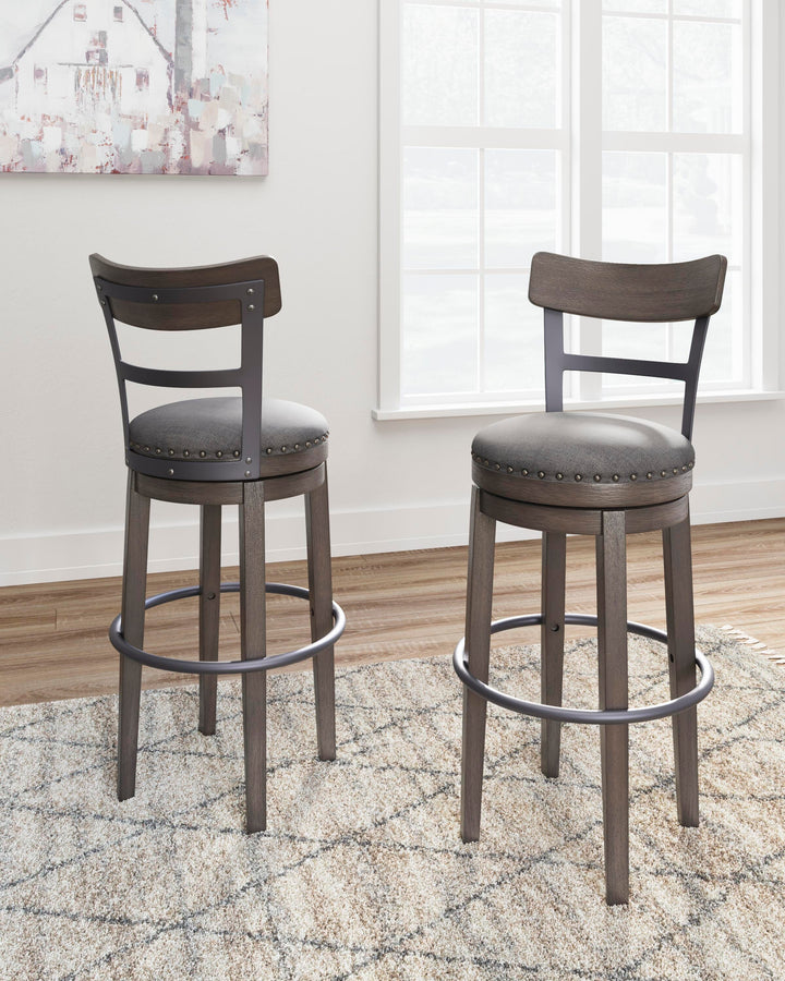 Caitbrook Bar Height Bar Stool - Gray (10)