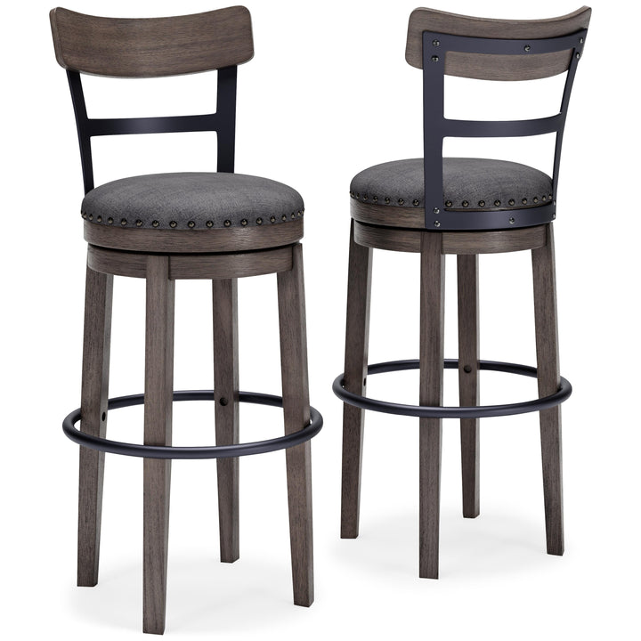 Caitbrook Bar Height Bar Stool - Gray (3)