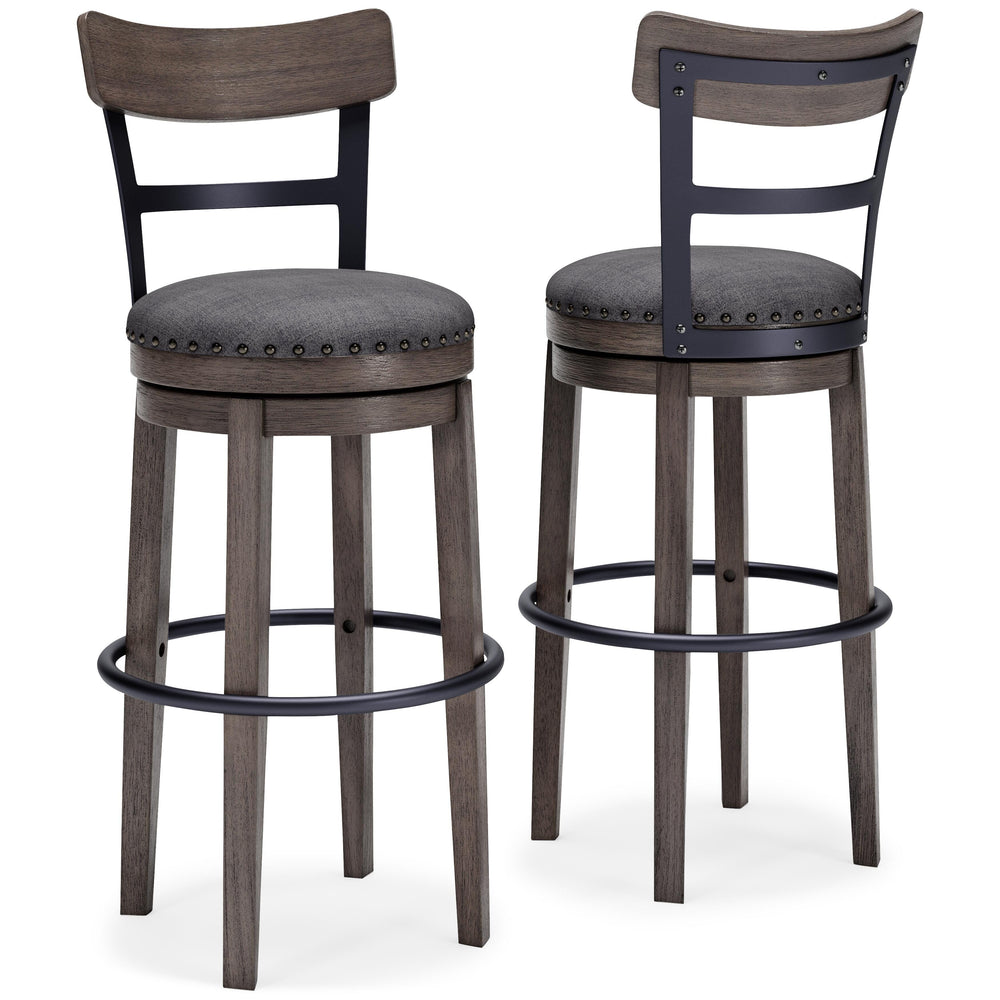 Caitbrook Bar Height Bar Stool - Gray (3)