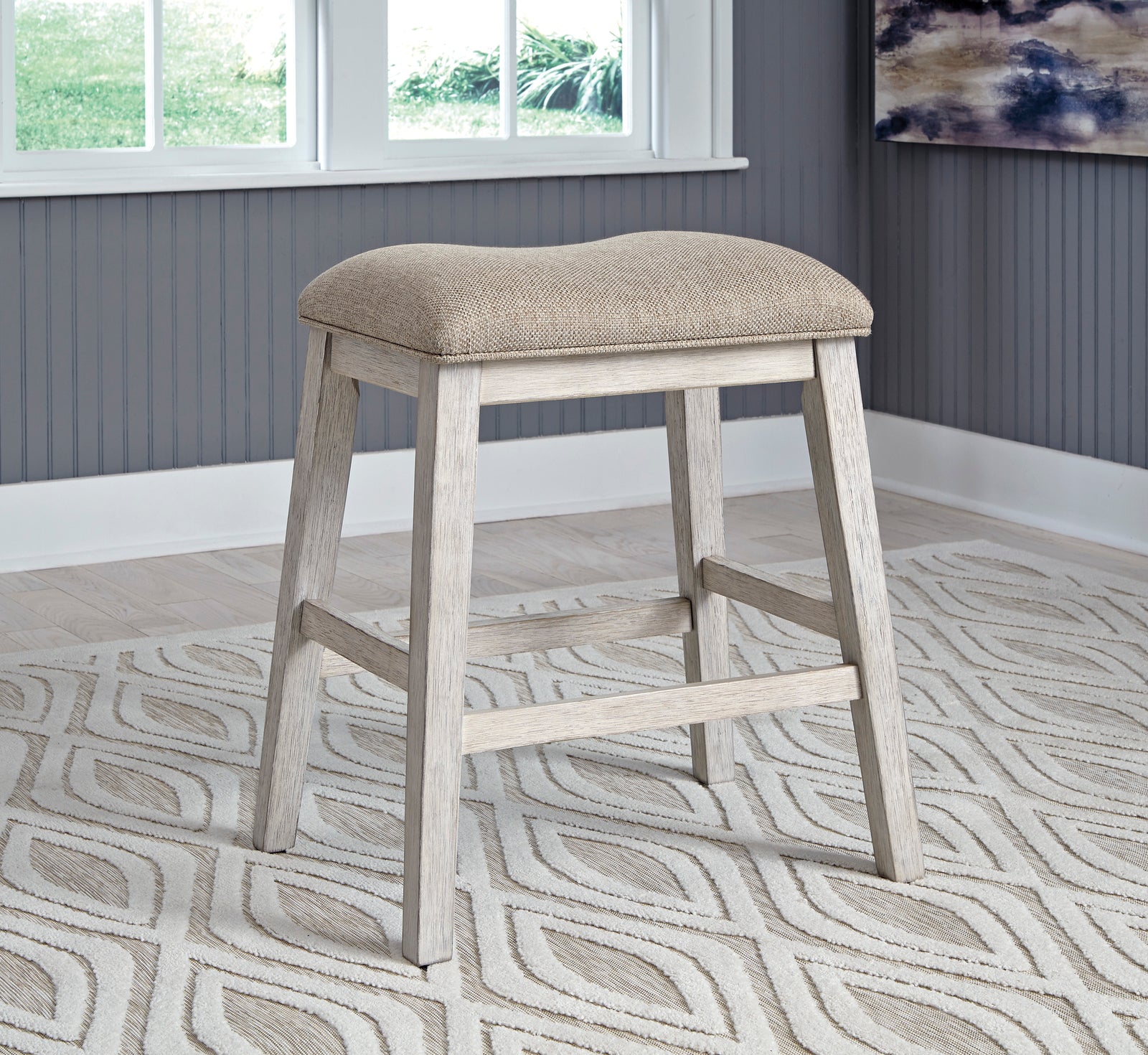 Skempton Counter Height Dining Table and Bar Stools 